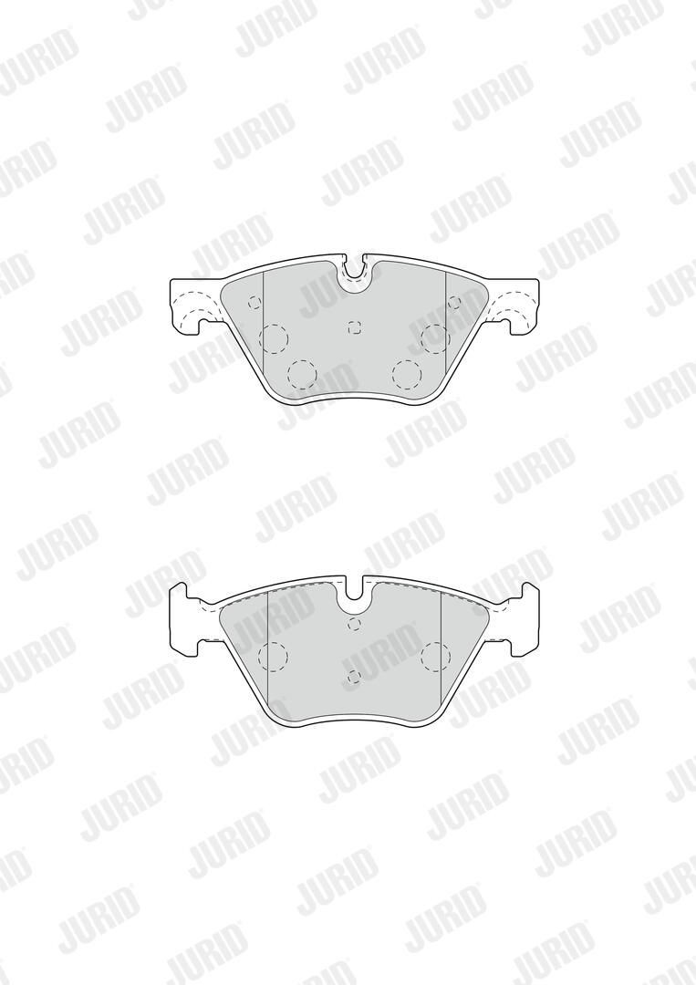 Гальмівні колодки Jurid/Bendix 573364J ціна, від 41.21 USD