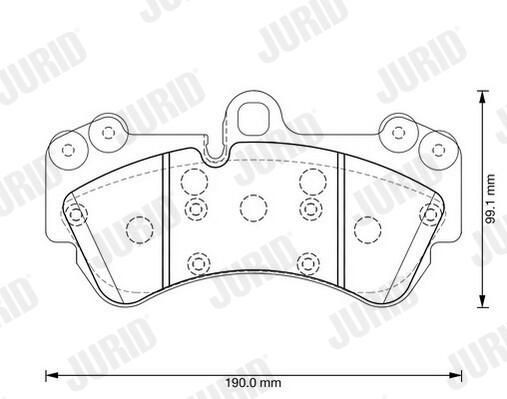 Гальмівні колодки Jurid/Bendix 573376J ціна, від 58.05 USD