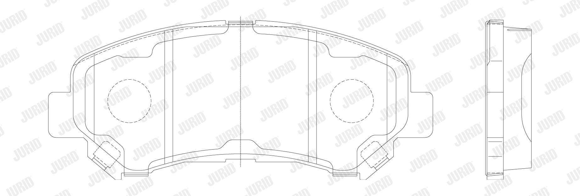 Гальмівні колодки Jurid/Bendix 573379J ціна, від 27.84 USD