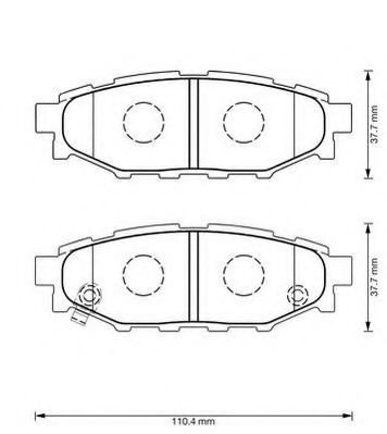Задні дискові колодки Jurid/Bendix 573380J