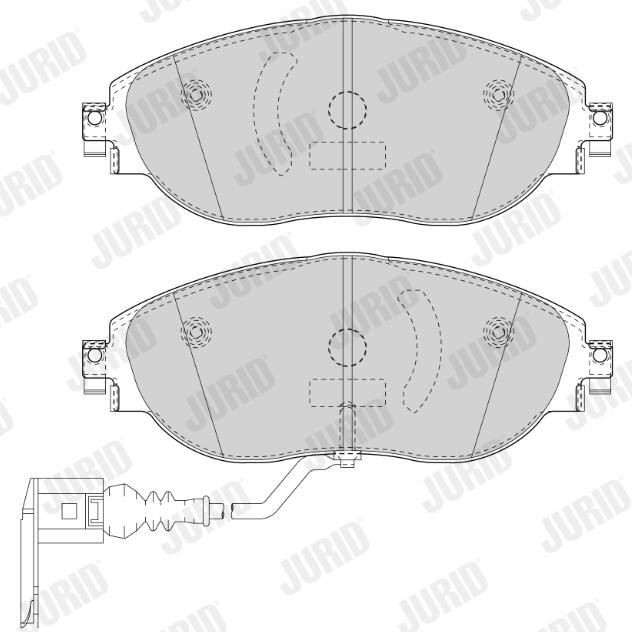 Гальмівні колодки Jurid/Bendix 573418J ціна, від 47.83 USD