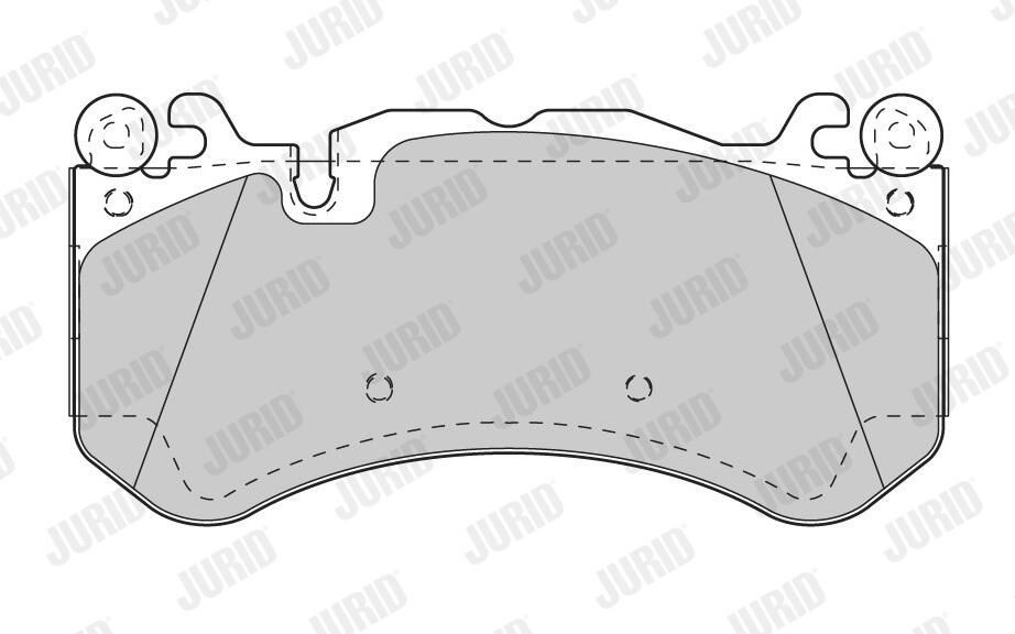 Гальмівні колодки Jurid/Bendix 573425J ціна, від 68.36 USD