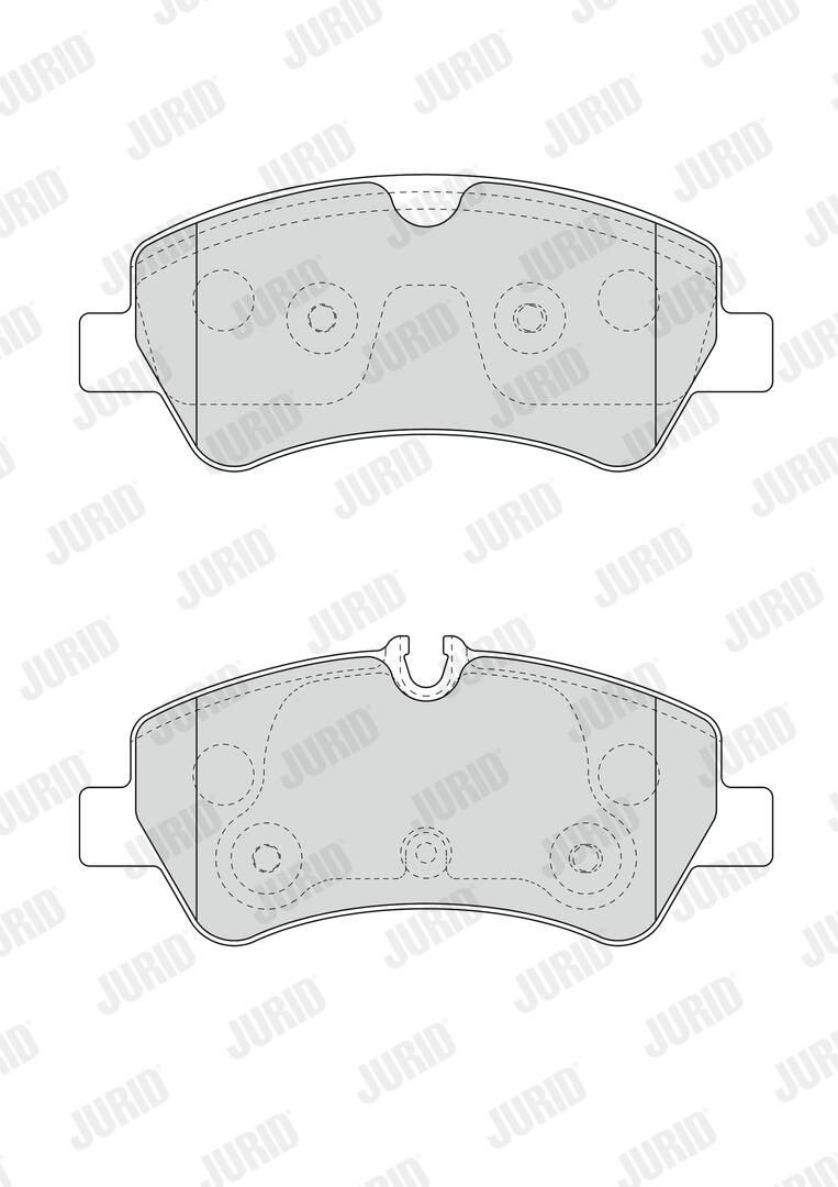Задні гальмівні колодки Jurid/Bendix 573434J ціна, від 21.98 USD