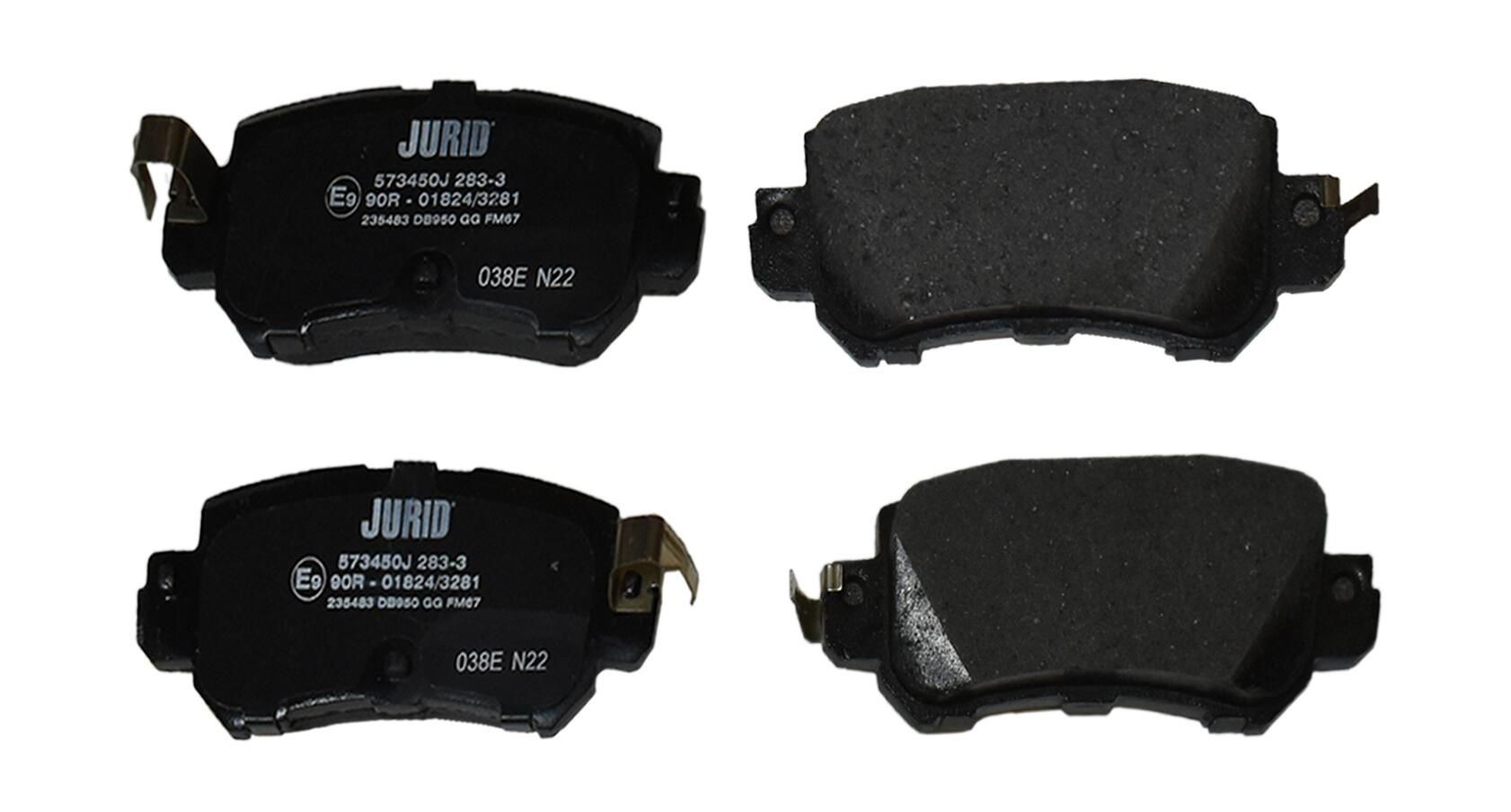 Задні гальмівні колодки 573450J Jurid/Bendix