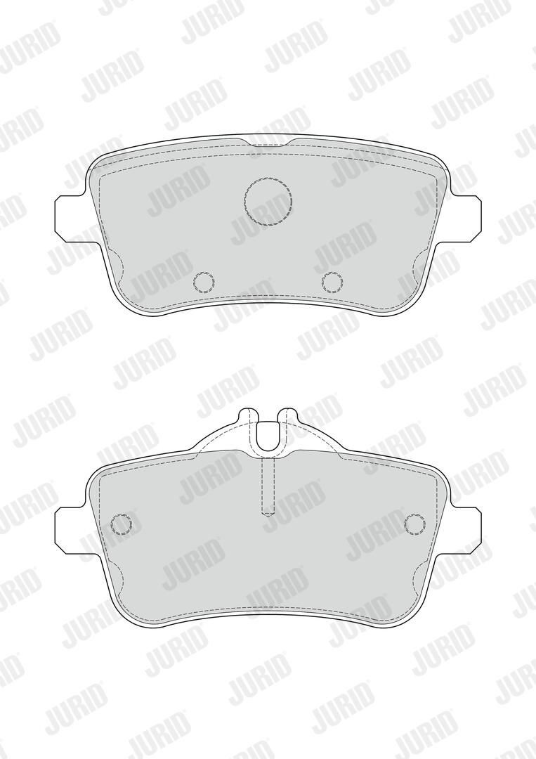 Задні гальмівні колодки Jurid/Bendix 573458J ціна, від 40.32 USD