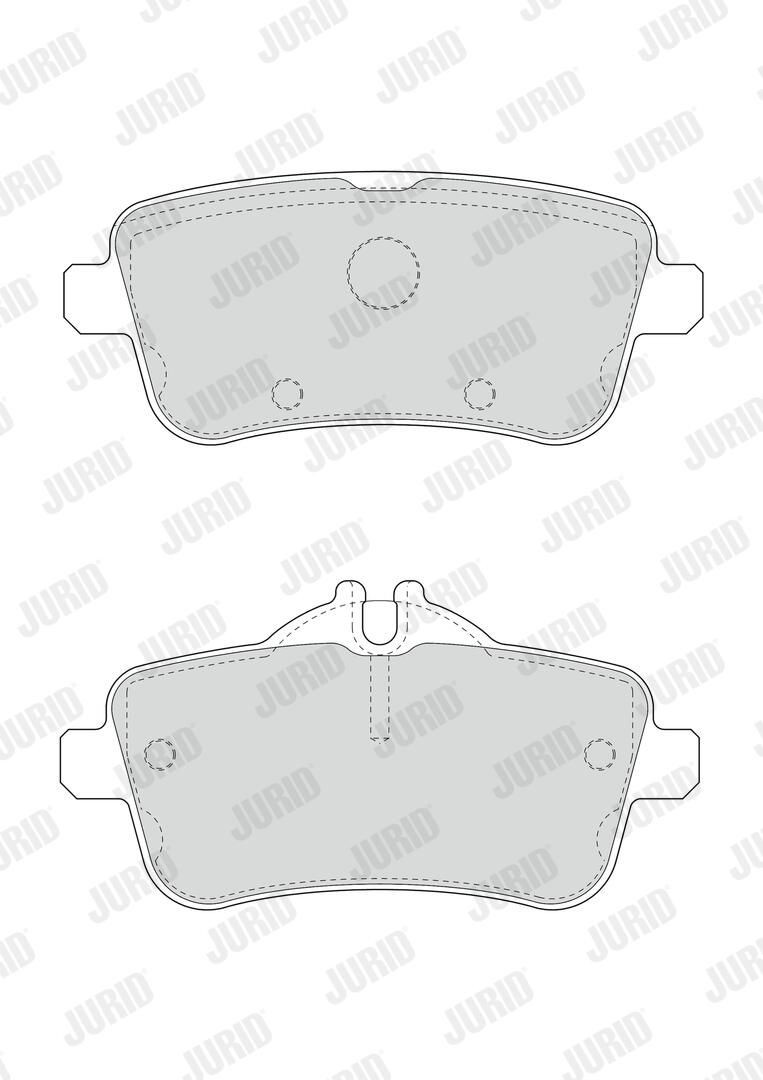 Задні гальмівні колодки Jurid/Bendix 573465J ціна, від 40.27 USD
