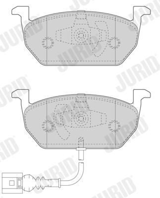 Гальмівні колодки Jurid/Bendix 573606J ціна, від 34.26 USD