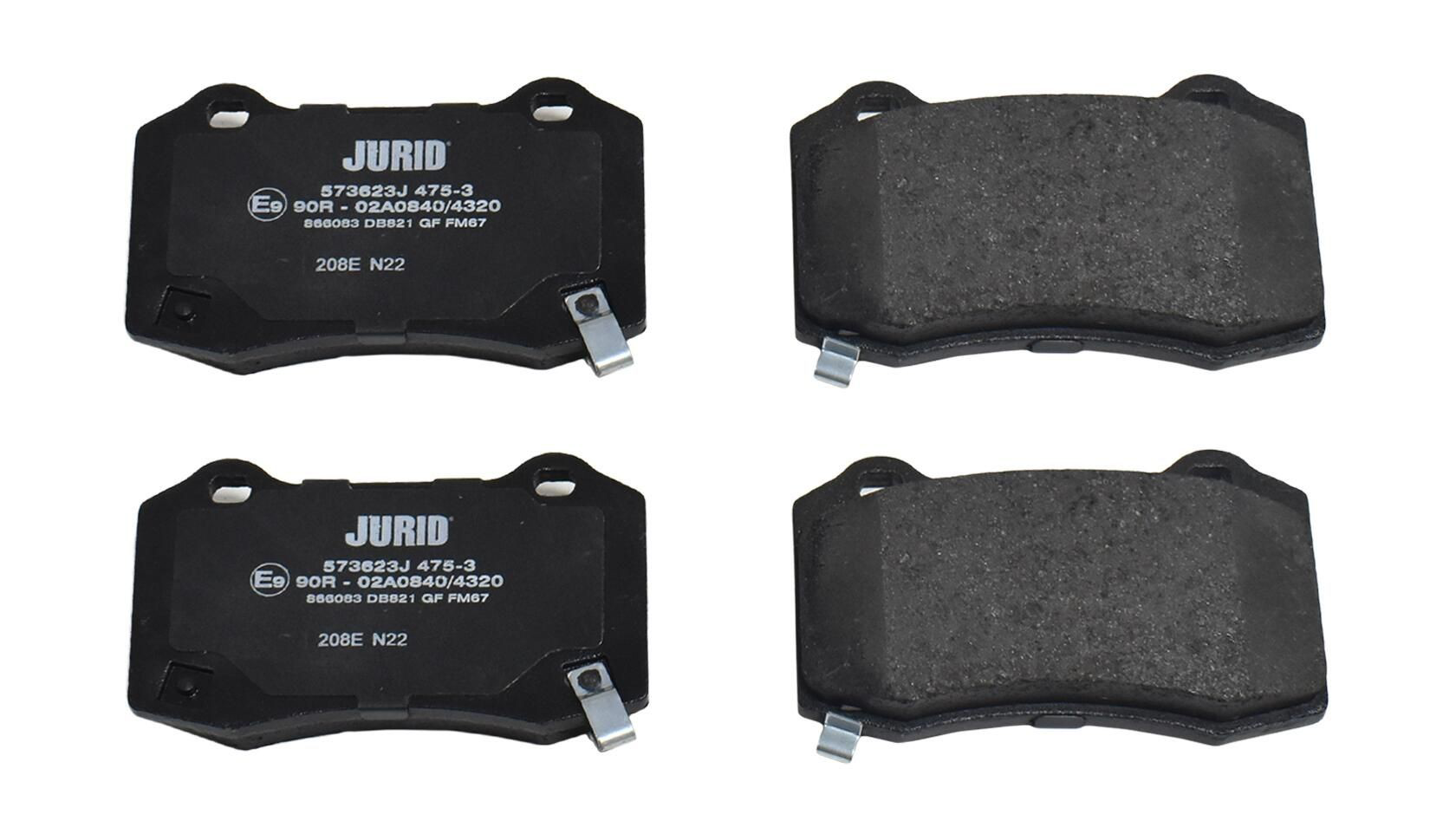 573623J Jurid/Bendix Колодки гальмівні задні, дискові
