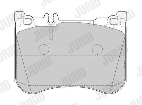 573625J Jurid/Bendix Передні гальмівні колодки