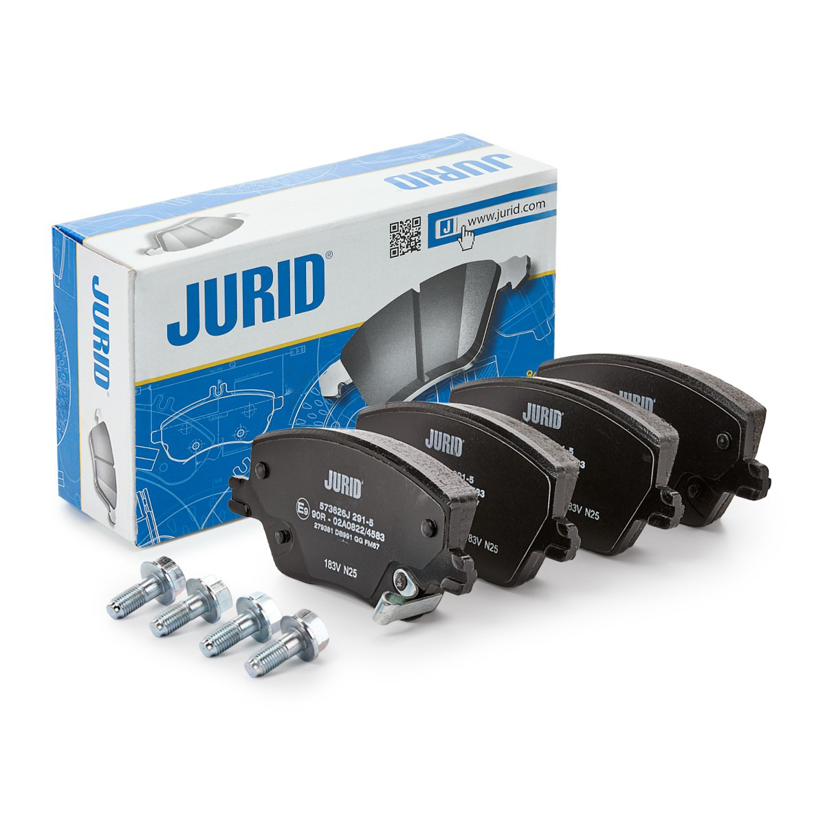 Передні тормозні колодки 573626J Jurid/Bendix