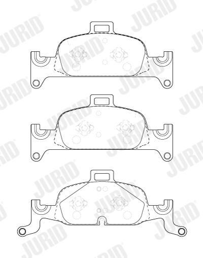 Гальмівні колодки Jurid/Bendix 573627J ціна, від 89.11 USD