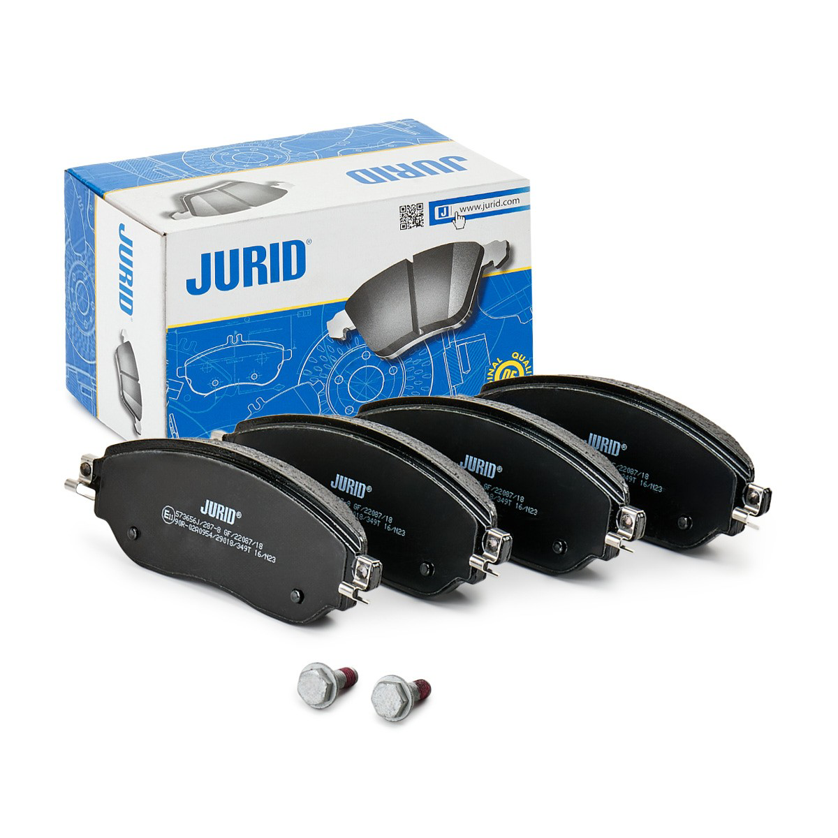 Передні тормозні колодки 573656J Jurid/Bendix