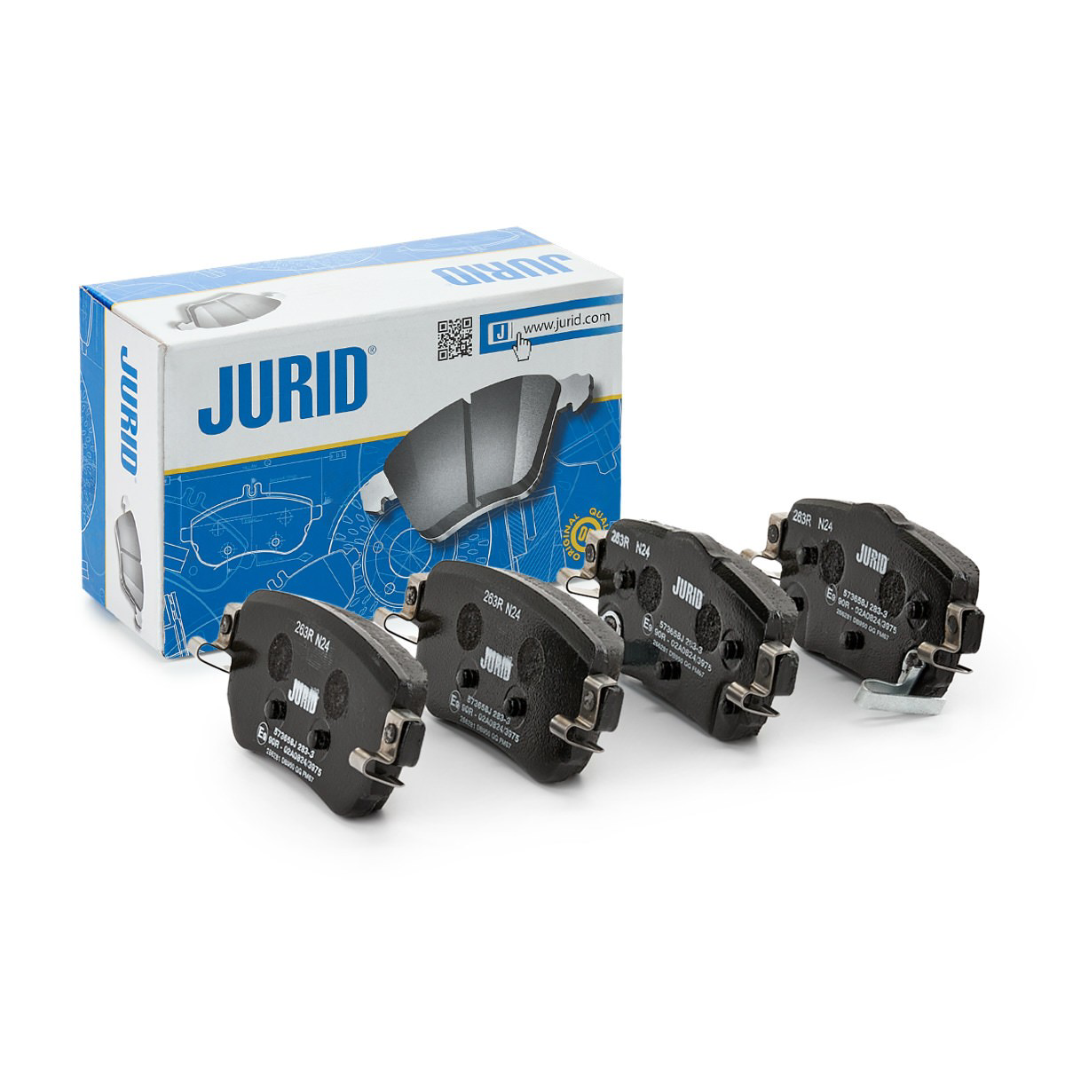 Задні гальмівні колодки 573658J Jurid/Bendix