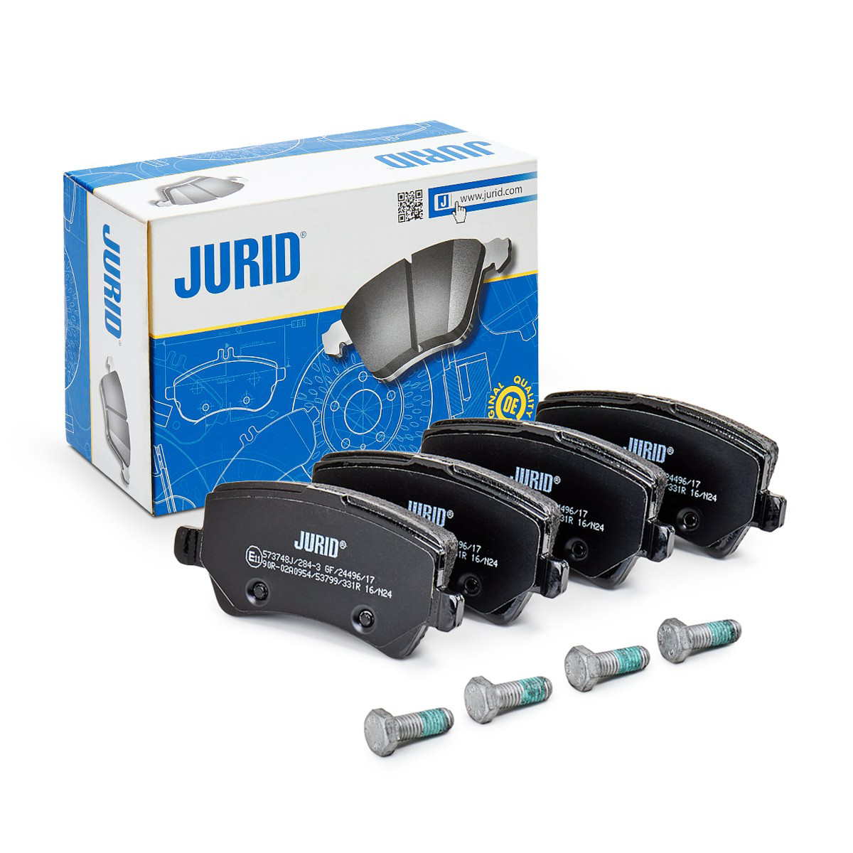 Задні гальмівні колодки Jurid/Bendix 573748J ціна, від 33.25 USD