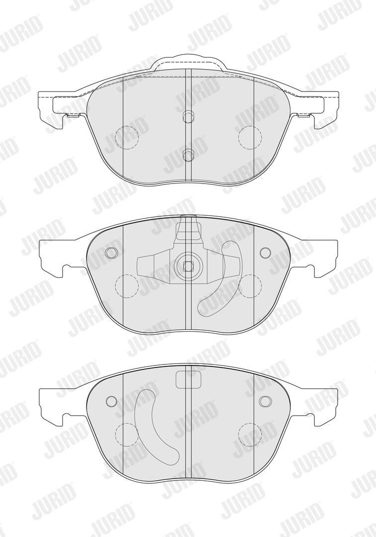 Гальмівні колодки Jurid/Bendix 573753J ціна, від 28.78 USD