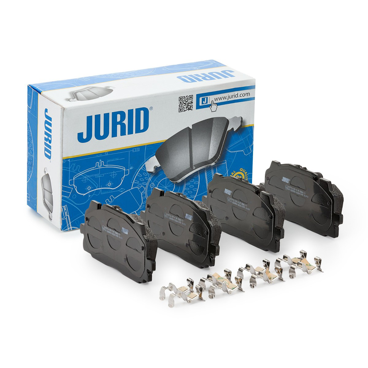 Передні тормозні колодки 573773J Jurid/Bendix