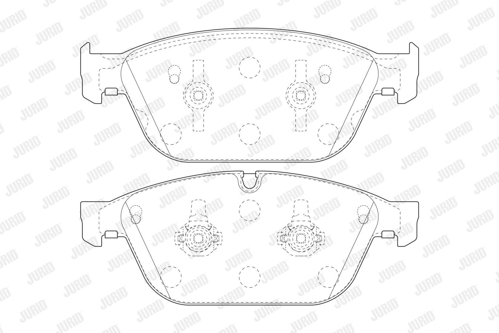 Гальмівні колодки Jurid/Bendix 573775J ціна, від 85.10 USD