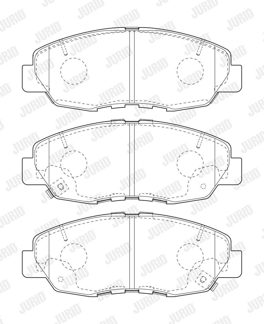 Гальмівні колодки Jurid/Bendix 573807J ціна, від 21.32 USD