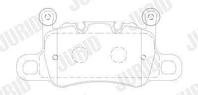 Задні гальмівні колодки Jurid/Bendix 573810J ціна, від 96.26 USD