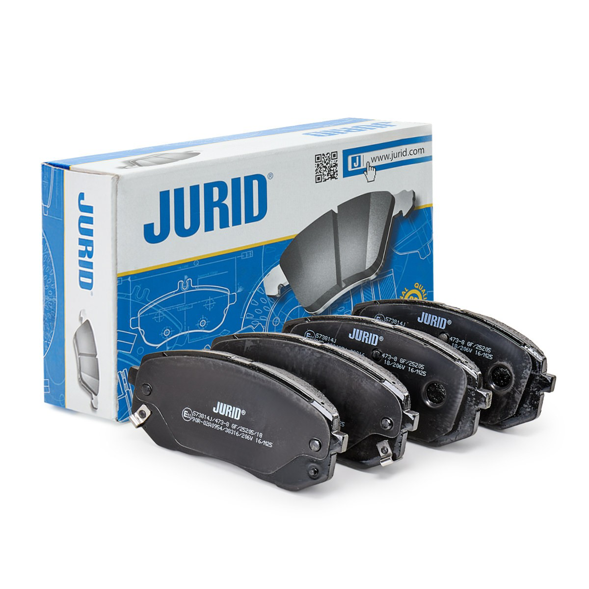 Купити 573814J Jurid/Bendix Колодки гальмівні передні, дискові