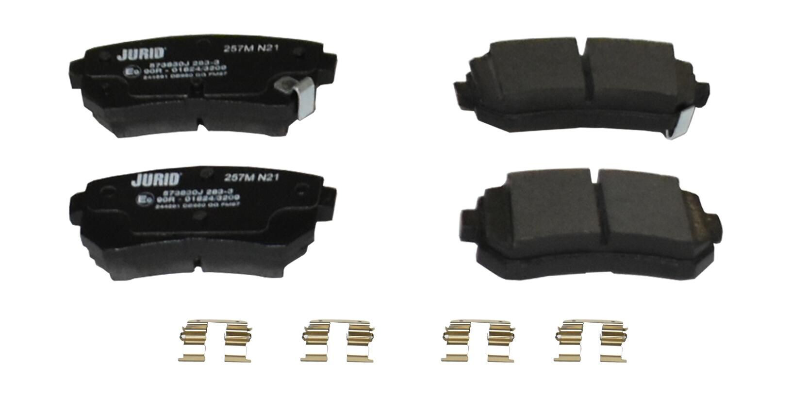 Задні гальмівні колодки Jurid/Bendix 573830J ціна, від 21.14 USD