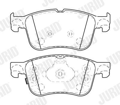 Гальмівні колодки Jurid/Bendix 573834J ціна, від 47.43 USD