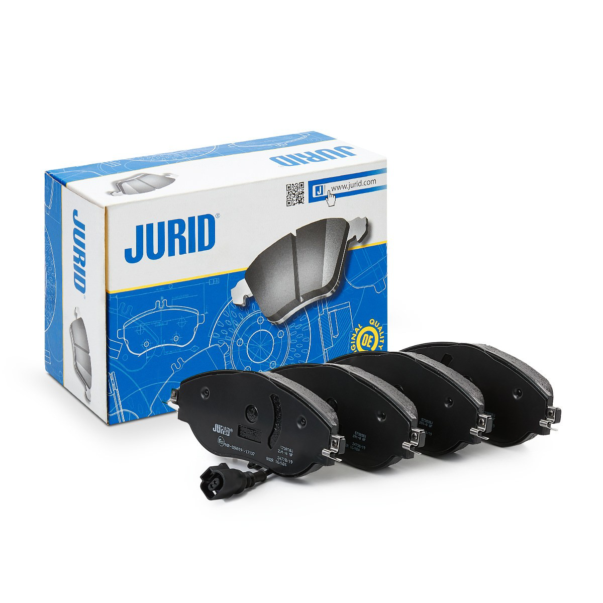 Передні тормозні колодки 573838J Jurid/Bendix