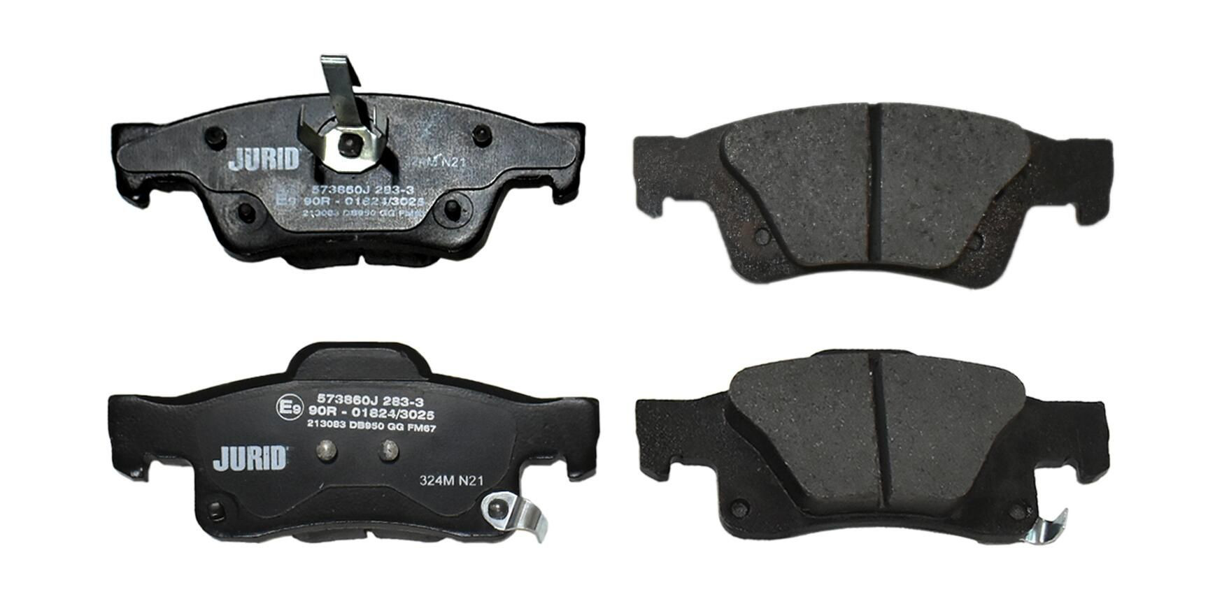 Задні гальмівні колодки Jurid/Bendix 573860J ціна, від 42.91 USD