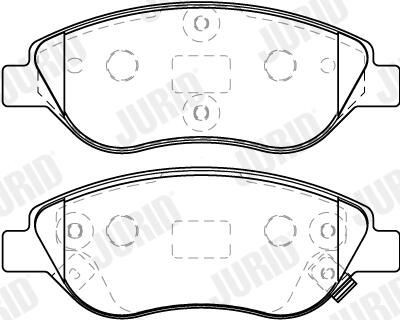 Тормозні колодки Jurid/Bendix 573867J