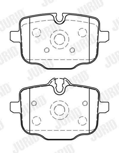 Задні гальмівні колодки Jurid/Bendix 573878J ціна, від 45.83 USD