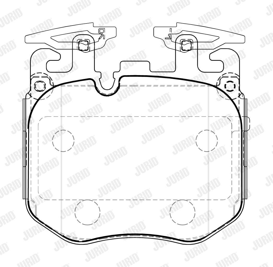 Гальмівні колодки Jurid/Bendix 573880J ціна, від 141.17 USD