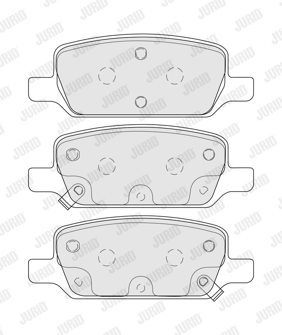 Купити 573994J Jurid/Bendix Задні колодки