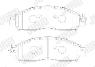 Гальмівні колодки Jurid/Bendix 574029J ціна, від 41.07 USD