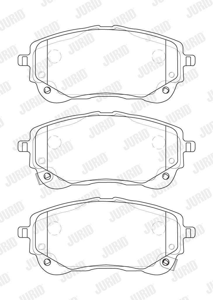 Гальмівні колодки Jurid/Bendix 574042J ціна, від 39.60 USD