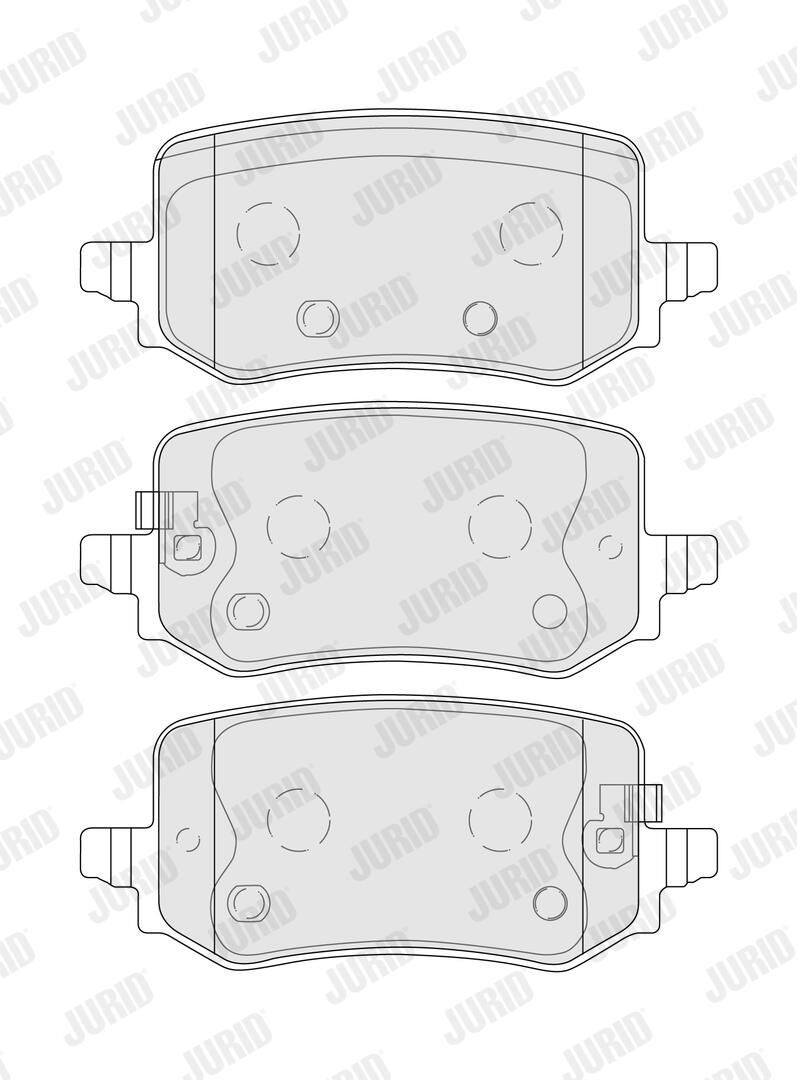 Купити 574200J Jurid/Bendix Задні колодки