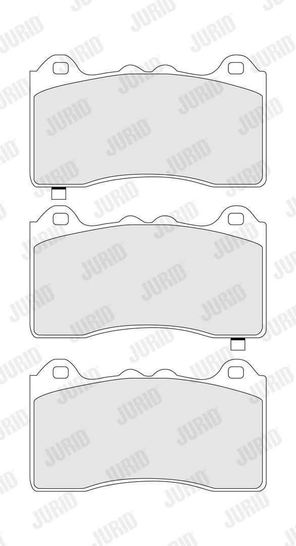 Купити 574229J Jurid/Bendix Колодки гальмівні передні, дискові