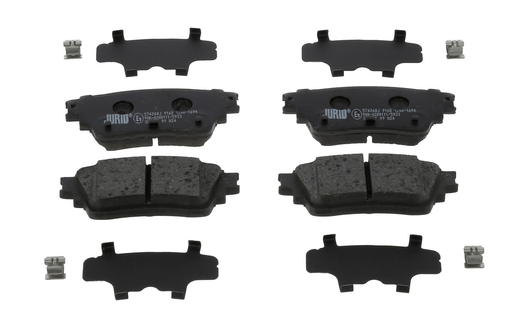Задні гальмівні колодки Jurid/Bendix 574268J ціна, від 49.10 USD