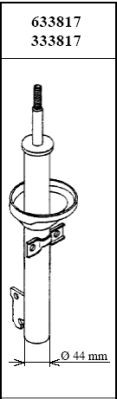 5022276 Ford Стійка передня