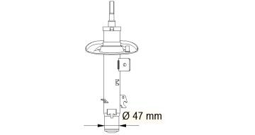 Амортизатор передньої підвіски, лівий Kayaba 339710 ціна, від 39.24 USD