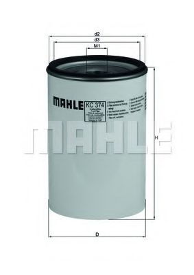 Фільтр тонкого очищення палива Mahle Original KC374D ціна, від 36.88 USD