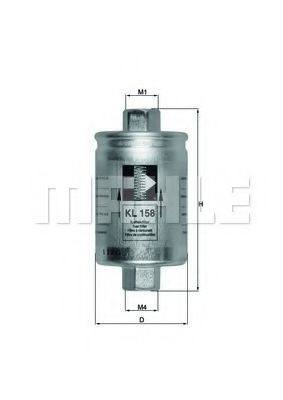 Купити KL158 Mahle Original Фільтр-відстійник палива грубої очистки