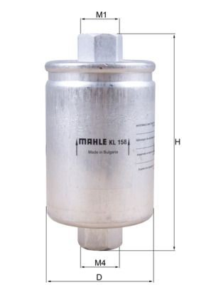 Фільтр тонкого очищення палива Mahle Original KL158 ціна, від 4.08 USD
