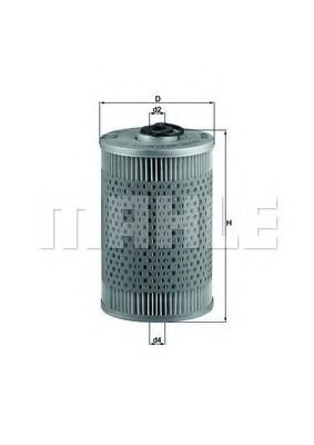 Паливний фільтр KX36D Mahle Original