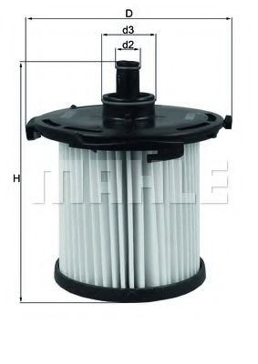 Фільтр тонкого очищення палива Mahle Original KX387D ціна, від 17.15 USD