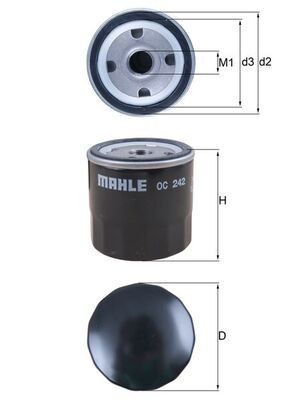 Елемент повітряного фільтра Mahle Original LX1700 ціна, від 9.56 USD