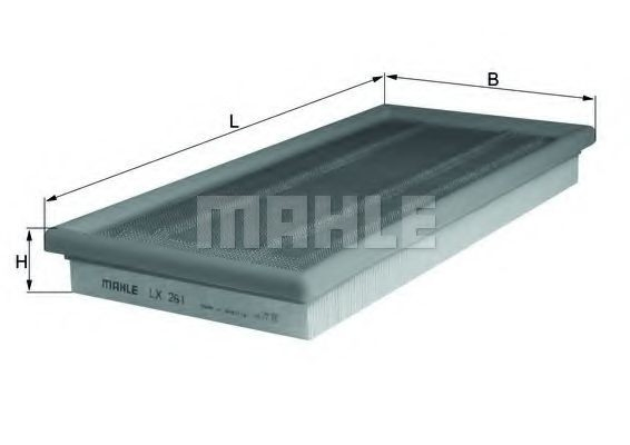 Купити LX261 Mahle Original Автомобільний фільтр повітря