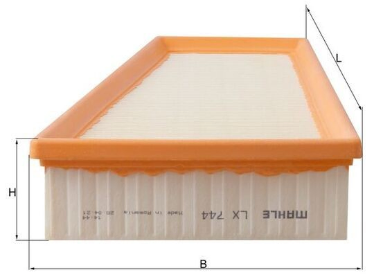 LX667 Mahle Original Повітряний фільтр двигуна