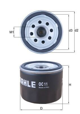Масляний фільтр OC11 Mahle Original