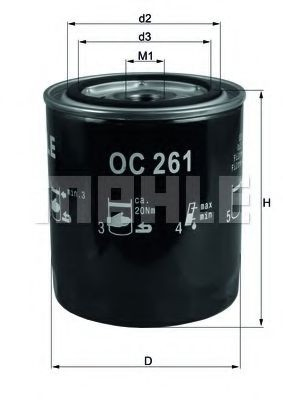 Фільтр масляний Mahle Original OC261