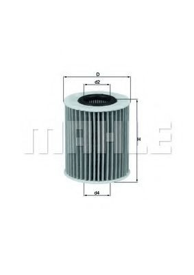 Масляний фільтр двигуна Mahle Original OX413D1 ціна, від 6.51 USD